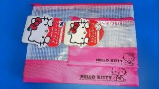 Hello Kitty Mesh Case Nylon Bag For Everyday Use,