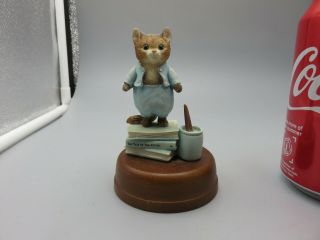 Beatrix Potter The Tale Of Tom Kitten Figurine Music Box Sankyo