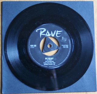 " My Heart " The Bassmen,  Ultra Rare South African Garage,  Rave Label 45r 233