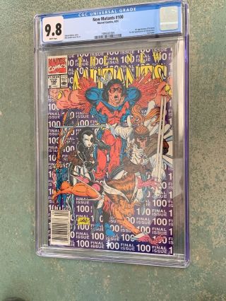 Mutants 100 Cgc 9.  8 Nm/mt W/ White Pages Key Issue 1st X - Force