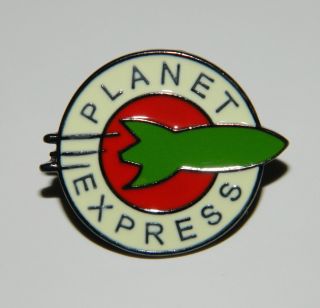 Futurama Animated Tv Series Planet Express Logo Enamel Metal Pin