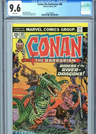 Conan The Barbarian 60 Cgc 9.  6 White Pages Marvel Comics 1976