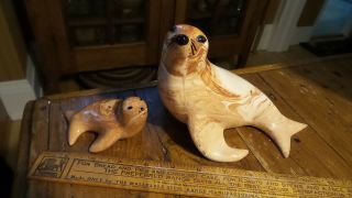 Seal Figurines,  Top Of The World Ceramics,  Anchorage,  Alaska Native Clay