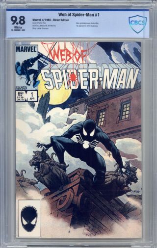 Web Of Spider - Man 1 Cbcs 9.  8 Vess,  1st Vulturions,  Early Black Costume/venom