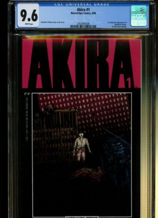 Akira 1 Cgc 9.  6 | 1988 | 1st American App Of Kaneda & Tetsuo.  1st Color Print.