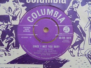 Ivory Joe Hunter - Since I Met You Baby 1956 Uk 45 Columbia Silver Labels