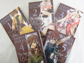 Radiata Stories The Epic Of Jack 1 - 5 Manga Comic Comp Set Y.  Fujikawa Book