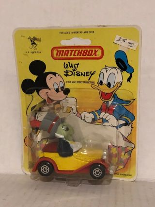 1979 Mip Matchbox Walt Disney 8 Jiminy Cricket Roadster Mip Hk