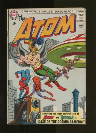 Atom 7 Fn 6.  0 1 Book (1963 Dc Comics) 1st Atom/hawkman Team - Up Gil Kane