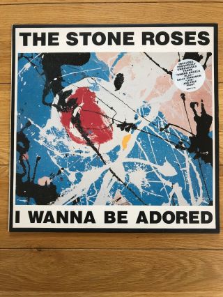 The Stone Roses I Wanna Be Adored Vinyl 12 " Single With Art Print Orez 31