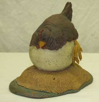 ' 01 American Chestnut Folk Art Eggs - hausted AM2015 Hatching Egg Chicken Figurine 2