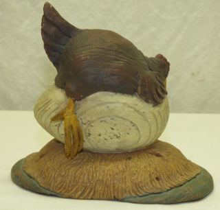 ' 01 American Chestnut Folk Art Eggs - hausted AM2015 Hatching Egg Chicken Figurine 4