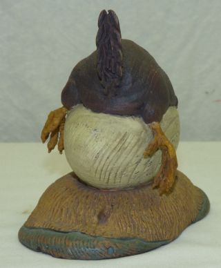 ' 01 American Chestnut Folk Art Eggs - hausted AM2015 Hatching Egg Chicken Figurine 5