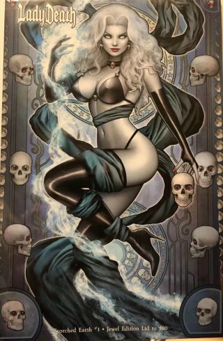 Lady Death Scorched Earth 1 Jewel Edition Nathan Szerdy Cover Kickstarter