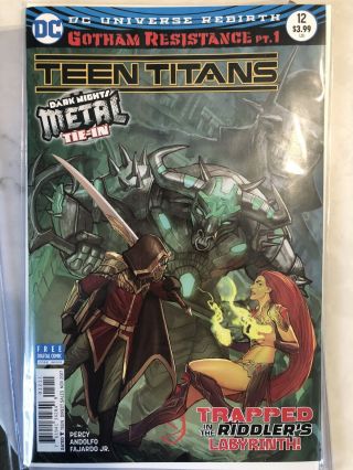 Teen Titans 12 1st Print Batman Who Laughs Dark Knights Metal Nm