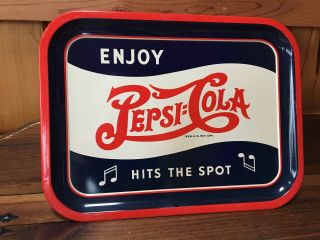 Vintage Pepsi Cola " Hits The Spot " Tray