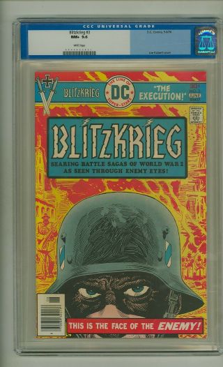 Blitzkrieg 3 (cgc 9.  6) White Pages; Kubert Cover; None Graded Higher (c 24975)