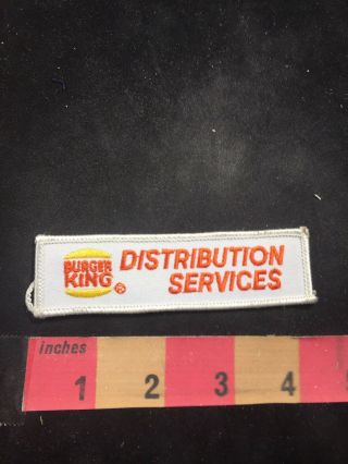 Fast Food Restaurant Burger King Distribution Services Advertising Patch 80f2