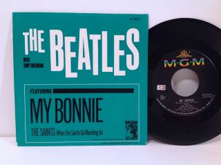 The Beatles - My Bonnie / The Saints - Mgm 1964 Picture Sleeve 45 Vg,