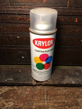 Vintage Krylon Spray Paint Can Crystal Clear Collectors Can Sherwin