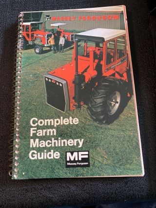 Massey Ferguson Complete Farm Machinery 1976 Siral Bound Guide Book