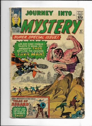 Journey Into Mystery 97 (marvel Oct,  1963) 1st Tales Of Asgard Jack Kirby Good