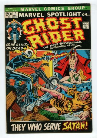 1972 Marvel Spotlight 7 Ghost Rider Appearance Vf/nm B2