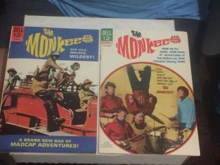 The Monkees 6 & 7 1967 Fine,  Silver Age Dell Comics Pair