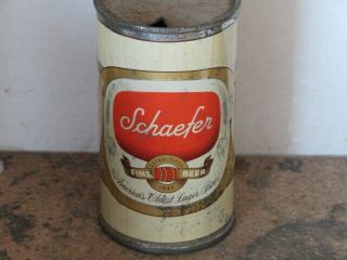 Schaefer Fine Beer.  Really.  Flat Top