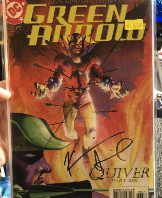 Signed Green Arrow Comic 6 By Writer Kevin Smith