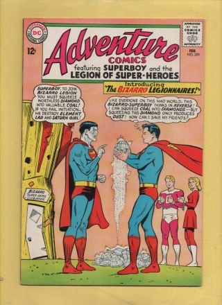 Adventure Comics 329 Intro,  Bizarro Legionnaires Feb 1965,  Dc,  1938 Series Fn