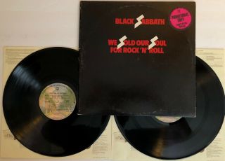 Black Sabbath - We Our Soul For Rock N Roll - 1976 Promo Labels 2bs (nm)