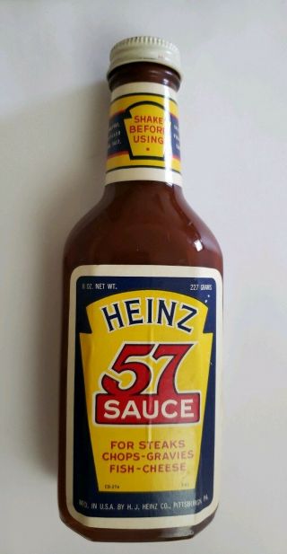 Vintage Heinz 57 Bottle Sauce Amana Appliance Dealer Food Display 1950s 