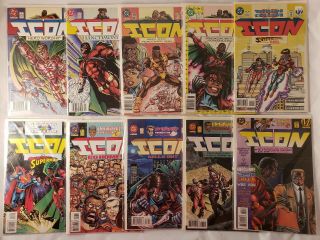 Icon 1 - 40 & 42 (DC 1993) Almost Complete Set NM 2