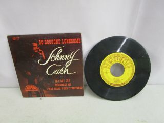 Vintage Sun Records Johnny Cash So Doggone Lonesome 45rpm