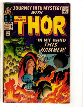 Journey Into Mystery 120 Vg/fn Marvel Comic Book Feat.  Thor Loki Odin Sif Fh2