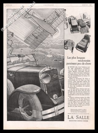 1928 Lasalle Car Cadillac Vintage Print Ad - Z1