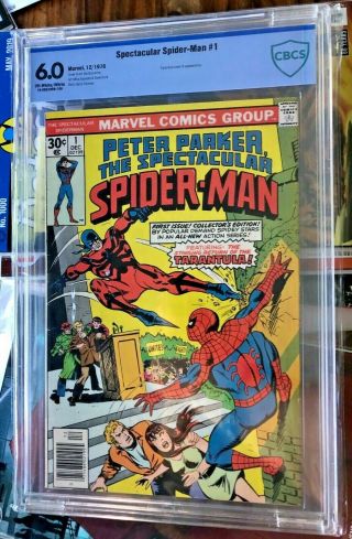 Peter Parker Spectacular Spider - Man 1 - Cbcs Graded 6.  0 - No Res - 1st Print
