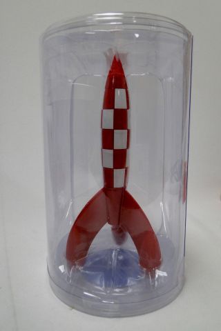 Tintin moon PVC rocket Moulinsart 17 cm in tube Herge 2