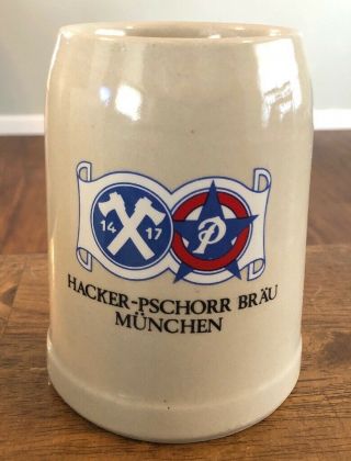 Hacker - Pschorr Bräu Munchen.  5l Beer Stein Mug Stoneware Made In West Germany