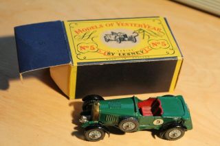 Lesney Matchbox Models Of Yesteryear 1929 Lemans Bentley Y - 5