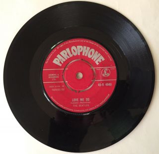 Beatles 1962 “love Me Do” Uk Single Zt - 1 - Sleeve Vg Record Vg,  Sleeve
