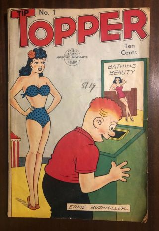 Tip Topper 1 1949 Fritzi Ritz Comic Book Ernie Busgmiller