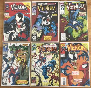 Venom:lethal Protector 1 2 3 4 5 6 Nm,  (9.  6) To Nm/m (9.  8) Marvel 1993 Spider - Man