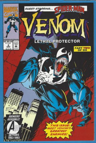 Venom:Lethal Protector 1 2 3 4 5 6 NM,  (9.  6) to NM/M (9.  8) Marvel 1993 Spider - man 4