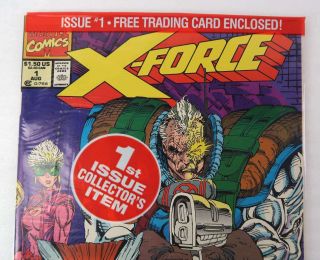 X - Force 1 NEWSSTAND Edition Bag Sunspot / Gideon Card 1991 Example 2