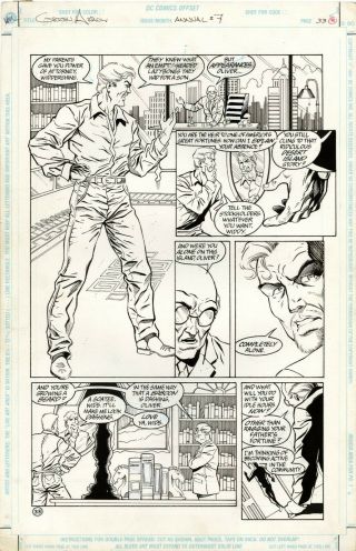 Green Arrow Art Annual 7 Page 33 Early Oliver Queen Arrow 1995 Renaud