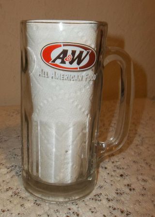 A & W Root Beer Mug 7 " Tall,  16 Oz.  All American Food