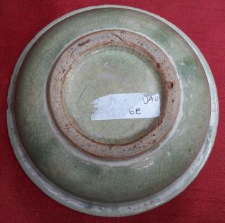 Antique Chinese Green Celadon Bowl 6