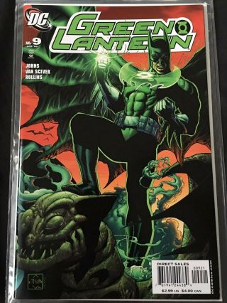 Green Lantern 9 (green Lantern Batman Variant Cover)